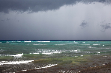 Heavy rainstorm, Guanahacabibes Peninsula, Guanahacabibes National Park, Cuba, Central America