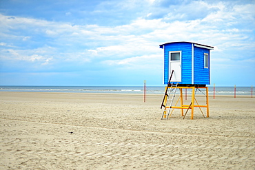 Cabin on the beach, Langeoog, East Frisian Islands, Germany, Europe