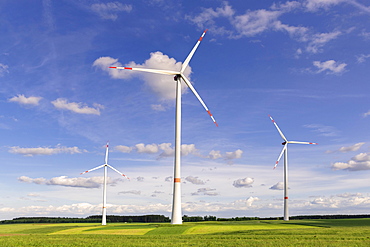 Wind turbine, wind turbines, Baden-Wuerttemberg, Germany, Europe