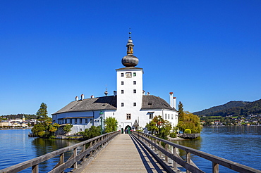 Castle Ort in Gmunden, Lake Traun, Salzkammergut, Upper Austria, Oedterreich