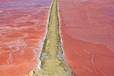 Salt motives and patterns, Tavira salinas, Algarve, Portugal, Europe