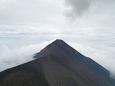 Smoke spitting volcano, Volcan de Fuego, Guatemala, Central America