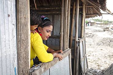 Banishanta is a peninsula, in the middle of the 20th century a large brothel was opened there, with about 1000 woman, today there are only about 100, they administer themselves and elect their head, Banishanta, Bangladesh, Asia