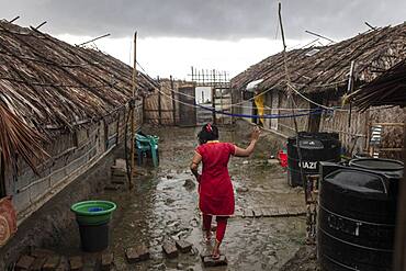 Banishanta is a peninsula, in the middle of the 20th century a large brothel was opened there, with about 1000 woman, today there are only about 100, they administer themselves and elect their head, Banishanta, Bangladesh, Asia