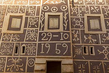 House facade, traditional architecture, Agadez, Niger, Africa