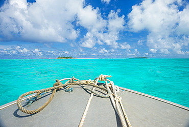 Very turquoises water in the lagoon of Wallis, Wallis and Futuna, Oceania