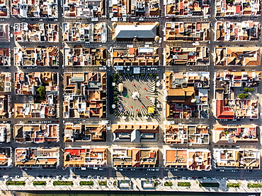 Aerial view of Vila Real de Santo Antonio, Algarve, Portugal, Europe