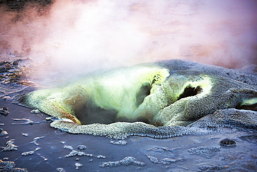 Eyvindarhver hot spring, high temperature area, Hveravellir geothermal area, Kjoelur, highlands, Iceland, Europe