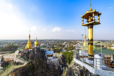 Taung Kew Paya built on rocks, Loikaw, Kayah state, Myanmar, Asia