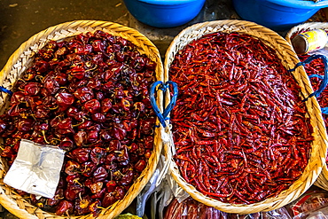 Chili close up, Myitkyina, Kachin state, Myanmar, Asia