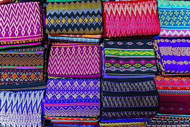 Colourful clothes, Myitkyina, Kachin state, Myanmar, Asia