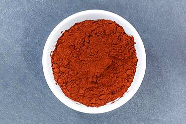 Cocoa powder Cocoa powder from above, slate, Germany, Europe