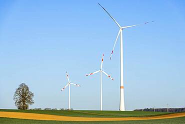 Wind farm, wind turbines, wind turbines, Baden-Wuerttemberg, Germany, Europe