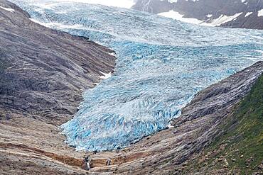 Svartisen glacier, Kystriksveien Coastal Road, Norway, Europe