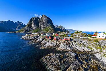 The harbour of Reine, Lofoten, Norway, Europe