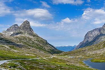 Glacial valley, Trollstigen mountain road, Norway, Europe