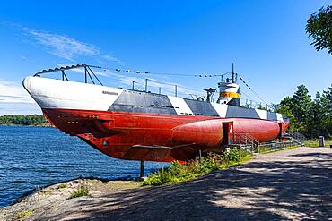 WW 2 submarine, Unesco world heritage site Suomenlinna sea fortress, Helsinki, Finland, Europe