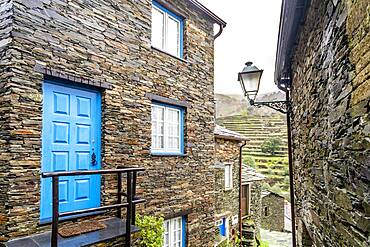 Amazing old village with schist houses, called Piodao in Serra da Estrela, Portugal, Europe