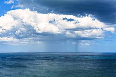 Rain clouds, Fletcher Bay, Coromandel, North Island, New Zealand, Oceania