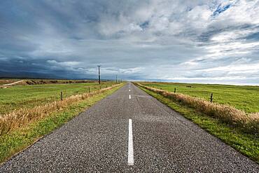 Empty road, Karamea, Buller District, West Coast, South Island, New Zealand, Oceania