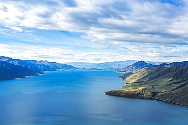 Landscape, Lake Hawea, Lake Hawea, Otago Region, Queenstown-Lakes District, South Island, New Zealand, Oceania