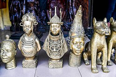 Copper souvenirs, Benin city, Nigeria, Africa