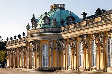 Sanssouci Palace Potsdam, Brandenburg, Germany, Europe