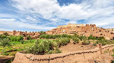 Fortified village, residences of the Kasbah Ait Benhaddou, High Atlas, Ksar Ait Benhaddou, Ouarzazate Province, Souss-Massa-Draa, Morocco, Africa