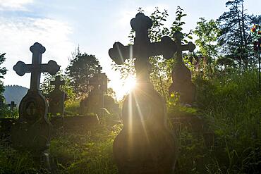 Old cemetory, Verkhoyna, Carpathian mountains, Western Ukraine