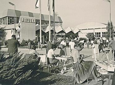 Zagreb Fairgrounds 1961 with Polish Pavilion, then Socialist Republic of, Federative People's Republic of Yugoslavia, Croatia, Europe