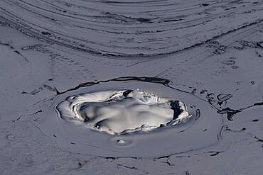 Mud bubble, mud pot, high temperature area Namaskaro or Namskard, Namafjall, Myvatn or Myvatn, North Iceland, Iceland, Europe