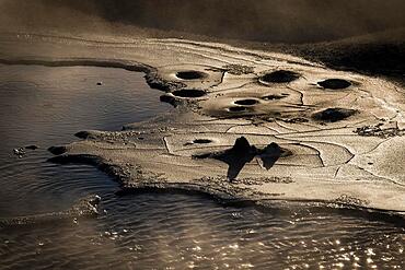 Boiling mud, high temperature area Namaskaro or Namskard, Namafjall, Myvatn or Myvatn, Northern Iceland, Iceland, Europe