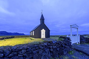 Wooden Church of, Buoir, Vesturland, Iceland, Europe