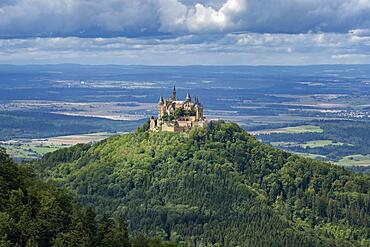 Hohenzollern Castle, Bisingen, Baden-Wuerttemberg, Germany, Europe