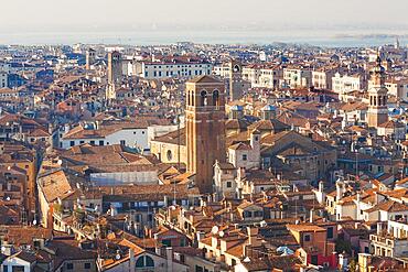 View on Venice from San Marco tower, Venice, Italy, Europe