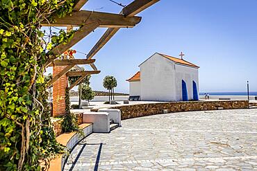 A seaside chapel in Zambujeira do Mar, Alentejo, Portugal, Europe