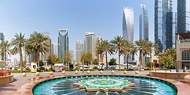 Dubai Marina Skyline Architecture Holiday Panorama in Dubai, United Arab Emirates, Asia