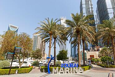 Dubai Marina Skyline Architecture Holiday in Dubai, United Arab Emirates, Asia