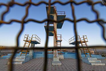 Former swimming pool where the Taliban were hanging their prisoners, Kabul, Afghanistan, Asia