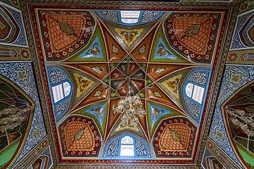 Beautiful interior of the Mausoleum of Mirwais Khan Hotaki, Kandahar, Afghanistan, Asia