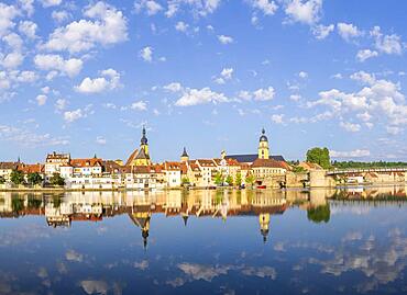 City view, Kitzingen, Main, Lower Franconia, Bavaria, Germany, Europe