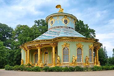 Chinese Tea House, Sanssouci Palace Park, Potsdam, Brandenburg, Germany, Europe