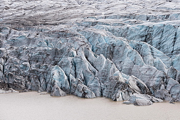 Ice, Glacier, Svinafellsjoekull, Skaftafell National Park, South Iceland, Iceland, Europe