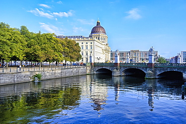 The Berlin Palace or Humboldt Forum along the Spree river, Unter den Linden, Berlin, Germany, Europe