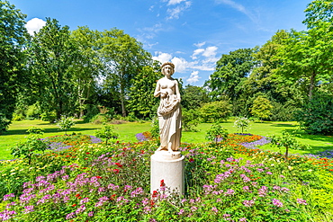 Flora statue in the Marly Garden, Sanssouci World Heritage Park, Potsdam, Brandenburg, Germany, Europe