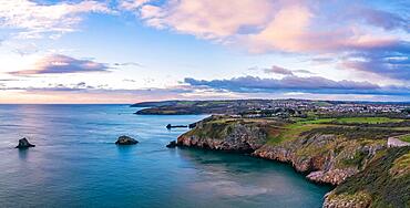 SUNRISE over BERRY HEAD, Brixham, Devon, England, United Kingdom, Europe