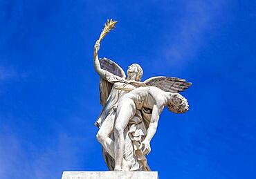 Statue, figures by the sculptors Shadow and Rauch on the Schlossbruecke, Berlin, Germany, Europe