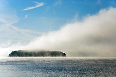 Tajvan Island, Lipno Reservoir, Bohemian Riviera, Horni Plana, Oberplan, Okres Cesky Krumlov, Jihocesky kraj Region, South Bohemia, Czech Republic, Europe