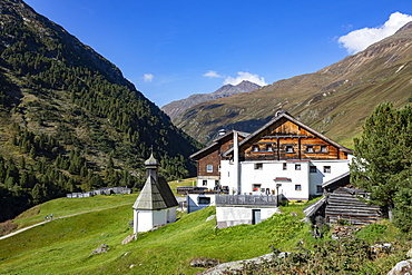 Rofenhoefe in the Rofen Valley, Vent, Venter Valley, Municipality of Soelden, Oetztal Alps, Tyrol, Austria, Europe