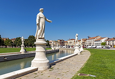 Statues at Prato della Valle square, Padua, Padova, Italy, Europe